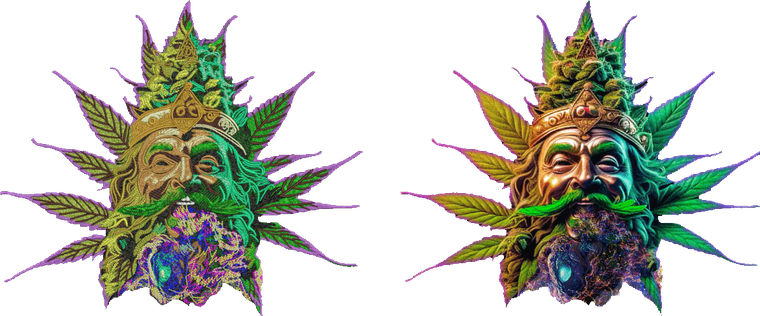 Cannabis Sage embroidery digitizing sample